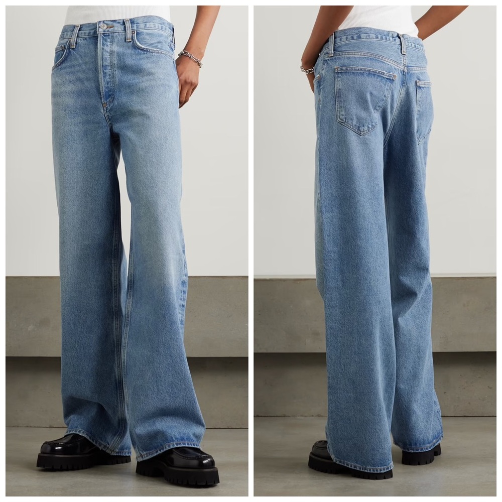 Agolde Low Slung Puddle Jeans